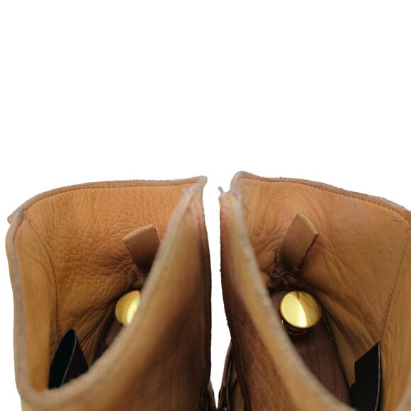 Bed Stu Cobbler Series Exeter Women's 10 Distressed Leather Harness Ankle Boots - Picture 12 of 14